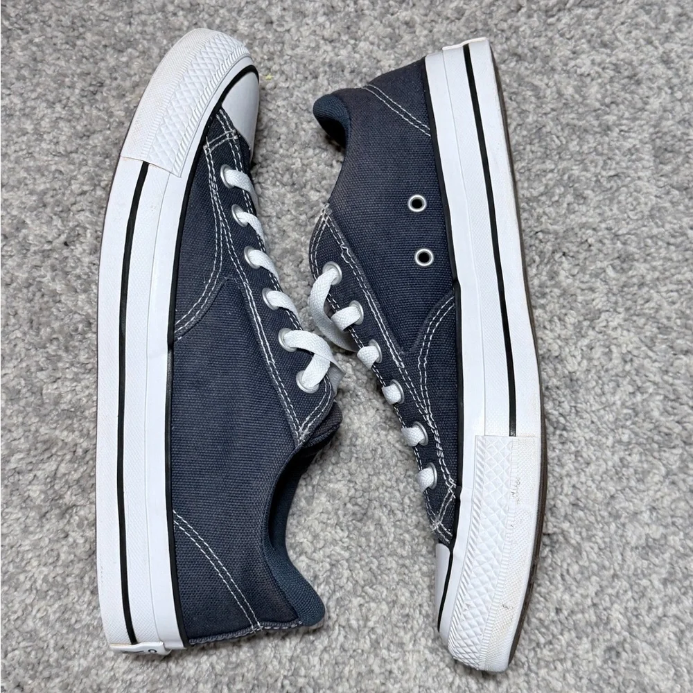 Converse All Star Low Top Sneakers Gray Canvas Lace Up Men’s 9 Women’s 11 - Picture 8 of 10